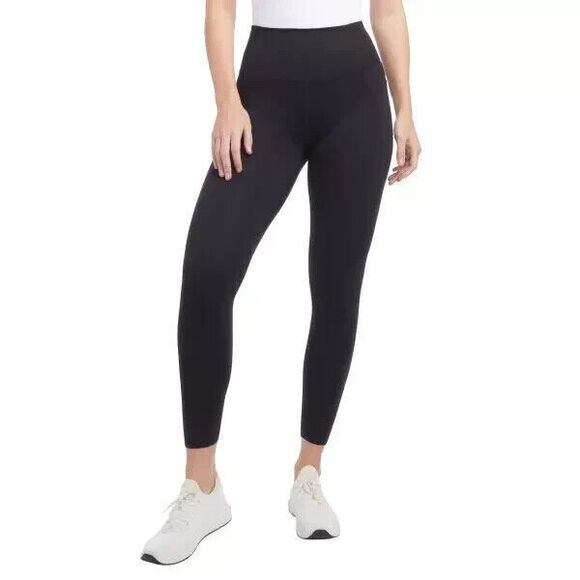 Danskin Ladies' High Waisted Active Leggings with Side Pockets, Black, XL - Picture 1 of 7